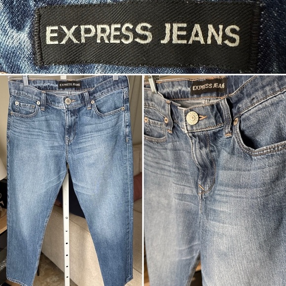 Express Women’s Boyfriend Blue Jeans Size 2 - Picture 1 of 10